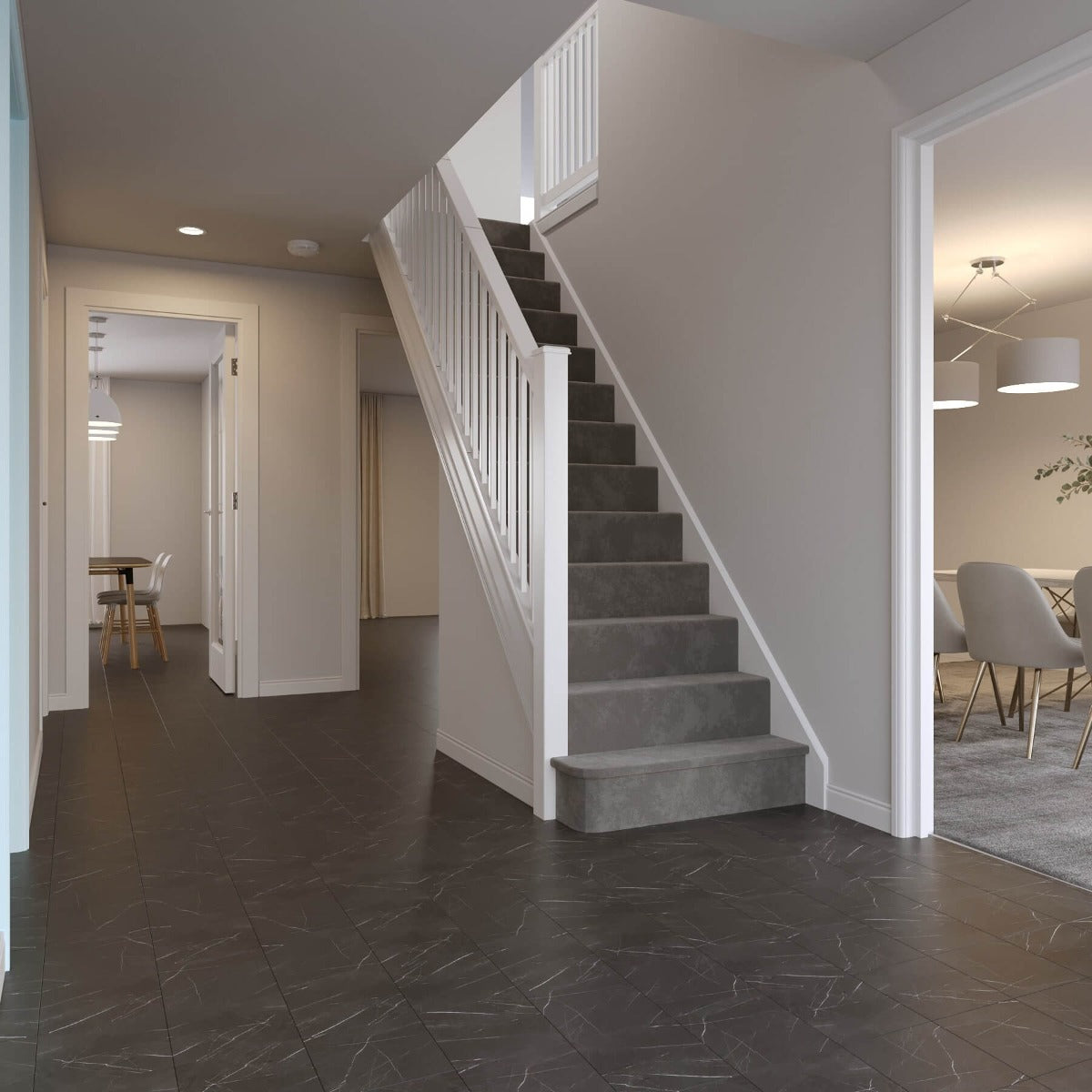 Gulvflis Marquina Marmor 22,5x22,5