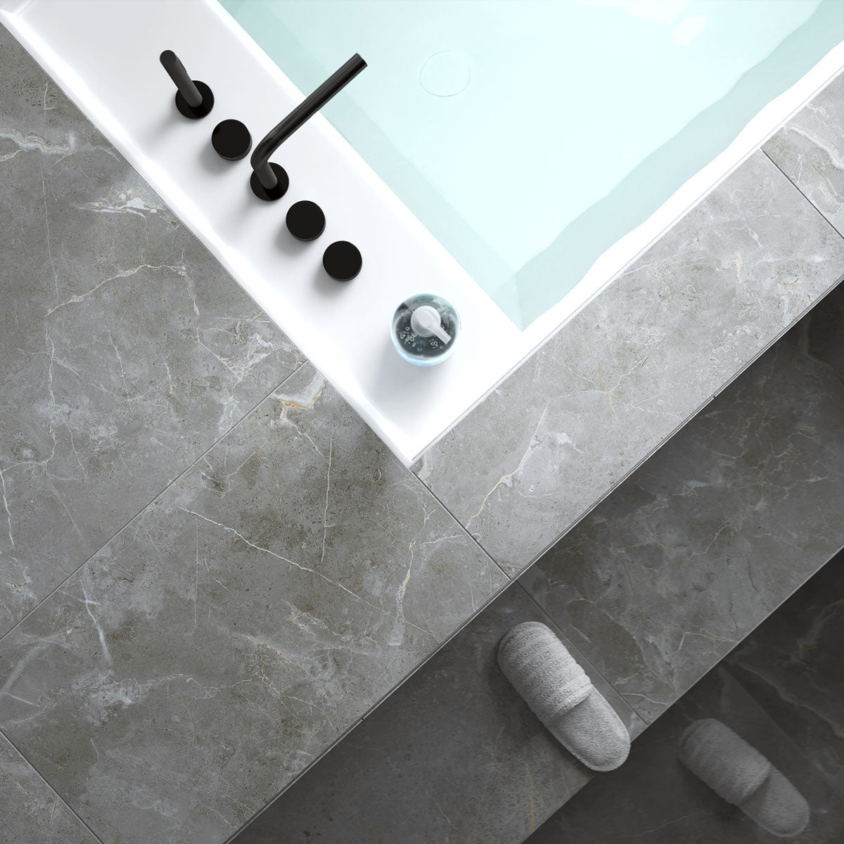 Klinker Pulpis Dark Grey Marmor Matt 60x60