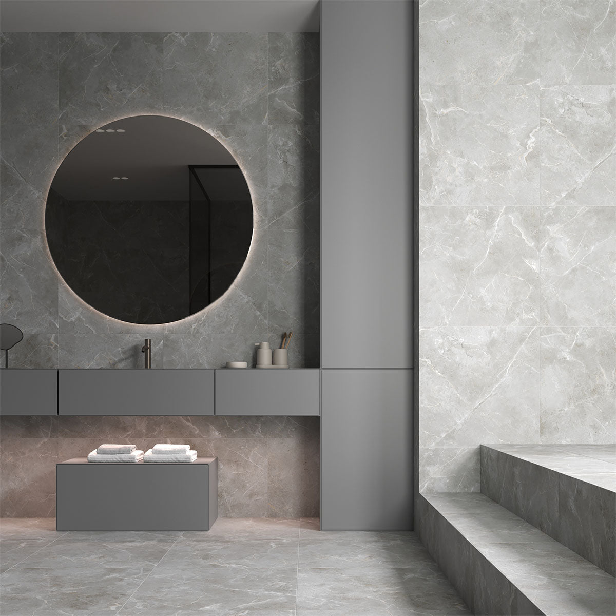 Klinker Pulpis Dark Grey Marmor Matt 60x60