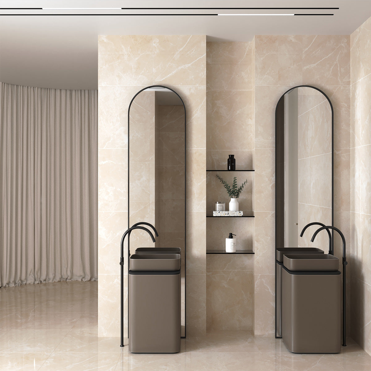 Klinker Pulpis Pearl Marmor Blank 60x60