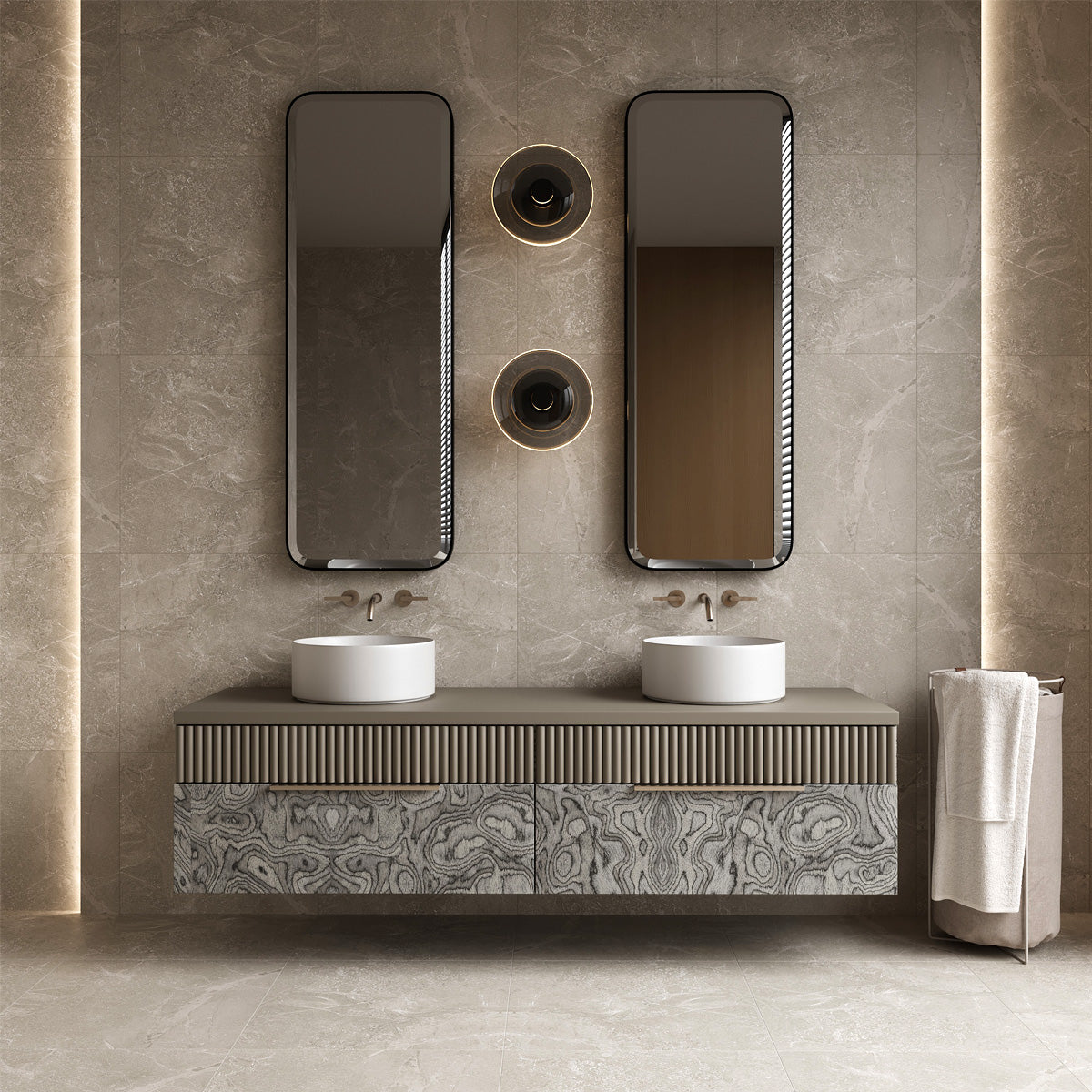 Klinker Pulse Taupe Marmor Matt 60x60