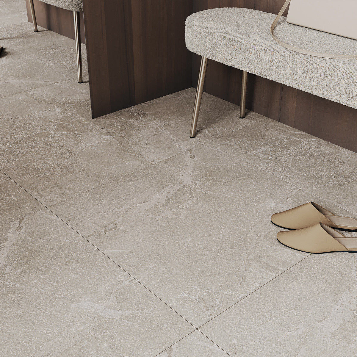 Klinker Pulse Taupe Marmor Matt 60x60
