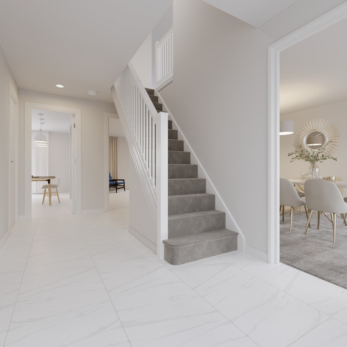 Klinker Statuary Vit Matt Marmor 30x60