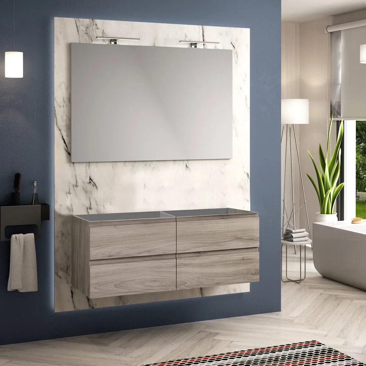 Kommod 120 cm Tenfors Norrvik Grå Furu 4 lådor