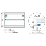 Kommod 120 cm Tenfors Nordlig Vit Matt 4 lådor