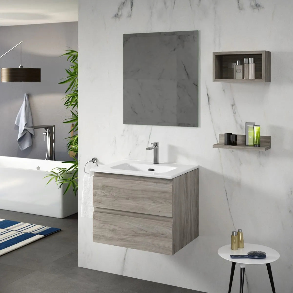 Kommod 60 cm Tenfors Norrvik Grå Furu