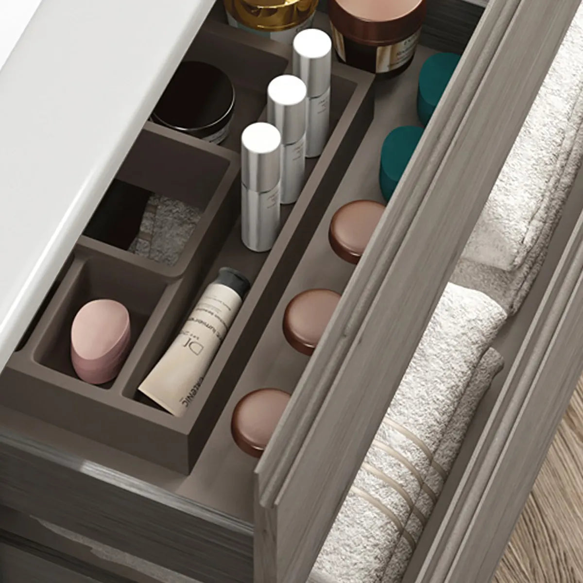 Kommod & Tvättställ 60 cm Tenfors Norrvik Grå Furu