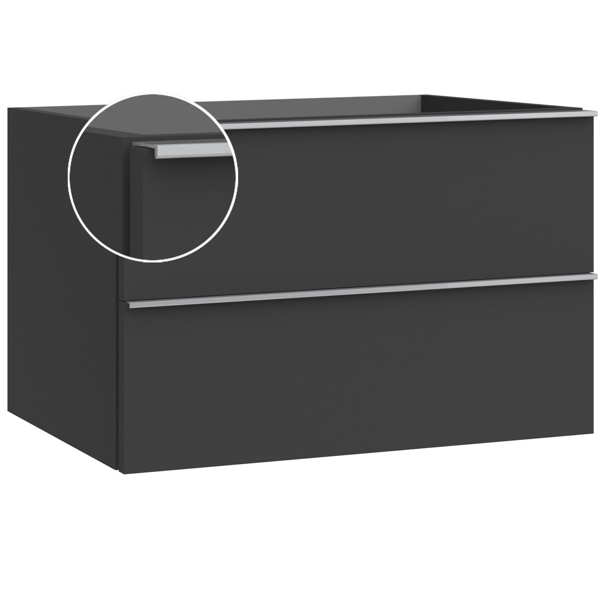 Kommod & Tvättställ 80 cm Tenfors Harmoni Svart Matt