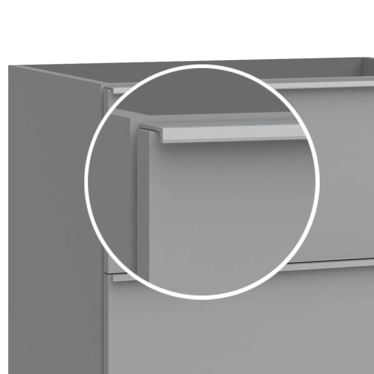 Kommod & Tvättställ 120 cm Tenfors Harmoni Grå Matt