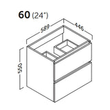 Kommod 120 cm Tenfors Viken Grå Matt 4 lådor
