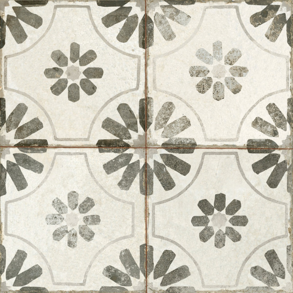 Gulvflis FS Blume Black 45x45