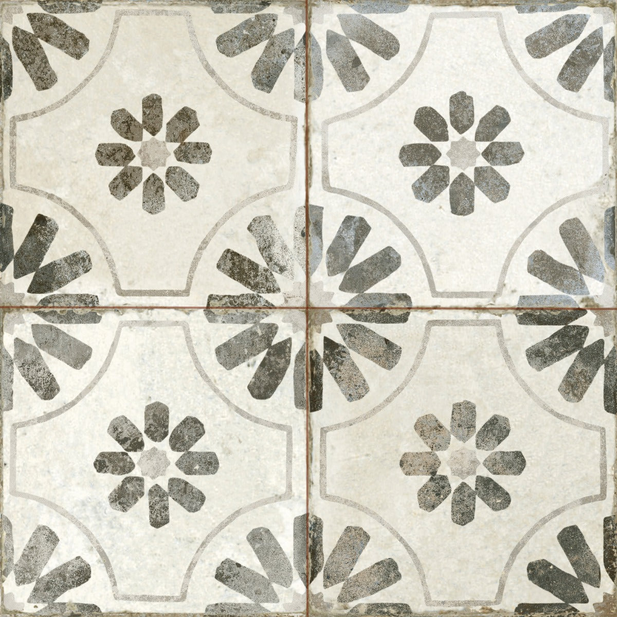 Klinker FS Blume Black 45x45