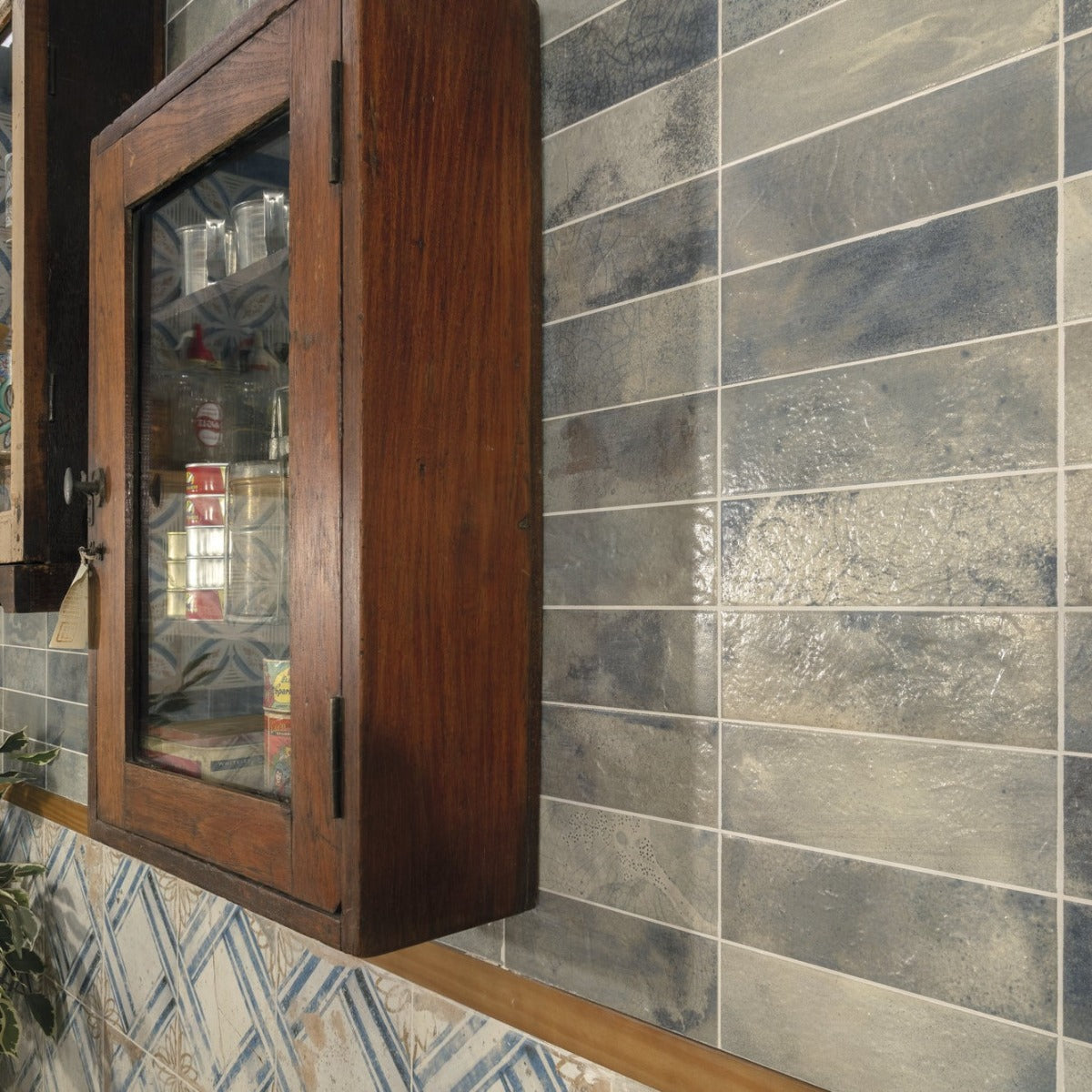 Kakel FS Raku Blue 20x40