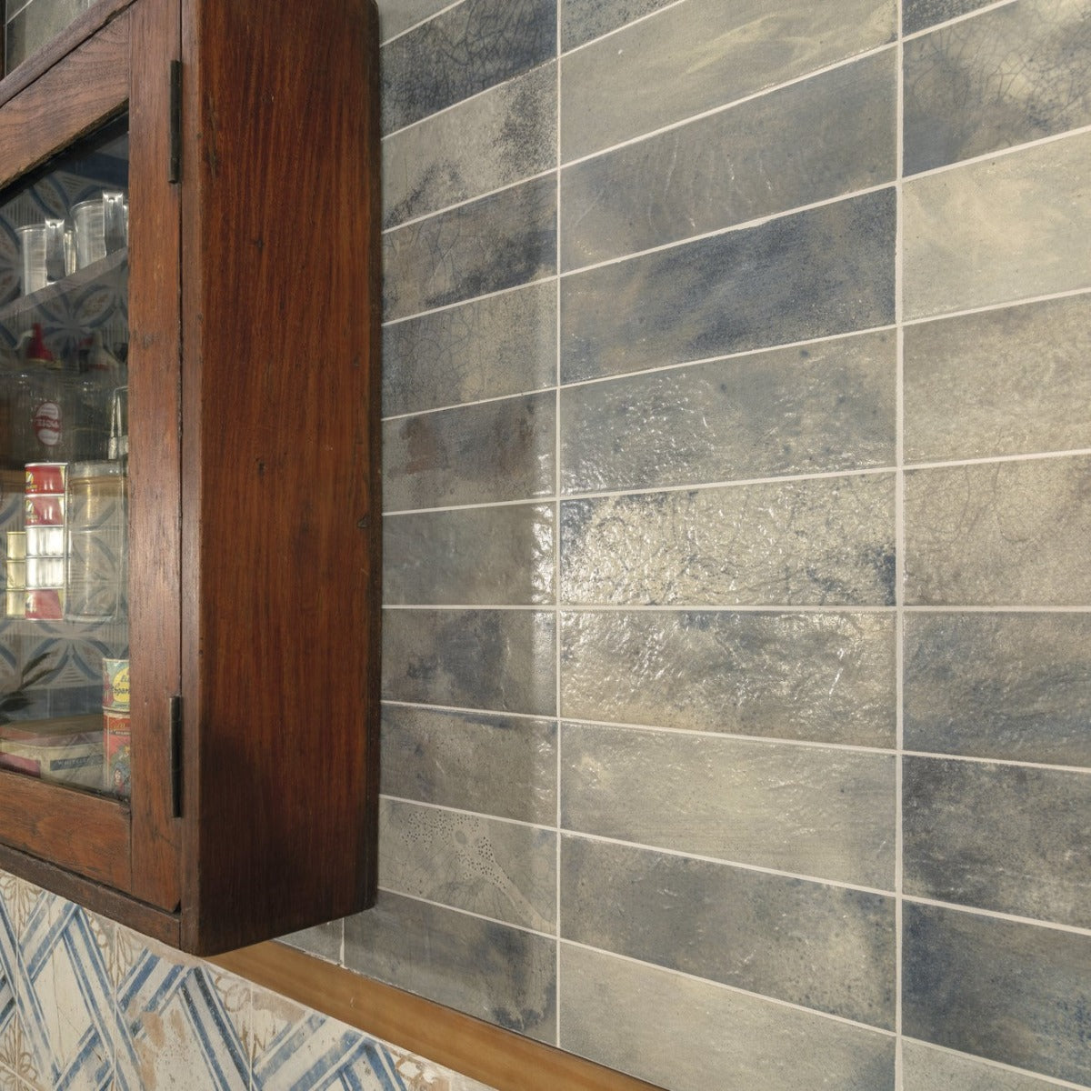 Kakel FS Raku Blue 20x40