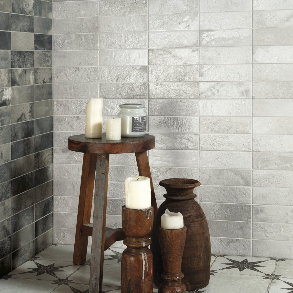 Kakel FS Raku Silver 20x40