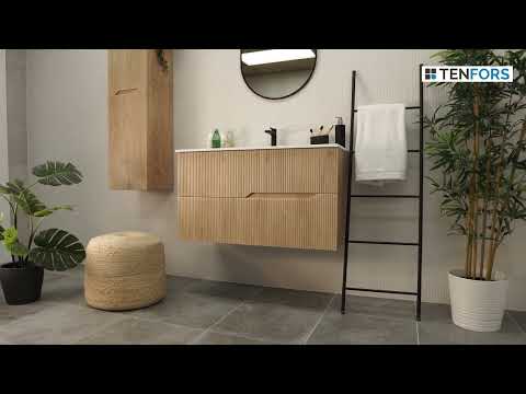 Kommod 80 cm Tenfors Bambu Vit Matt