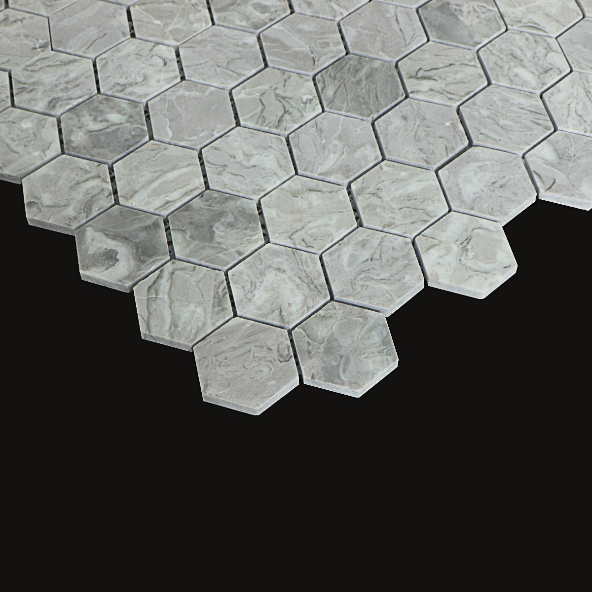 Mosaik Marmor Hexagon Ever Grey
