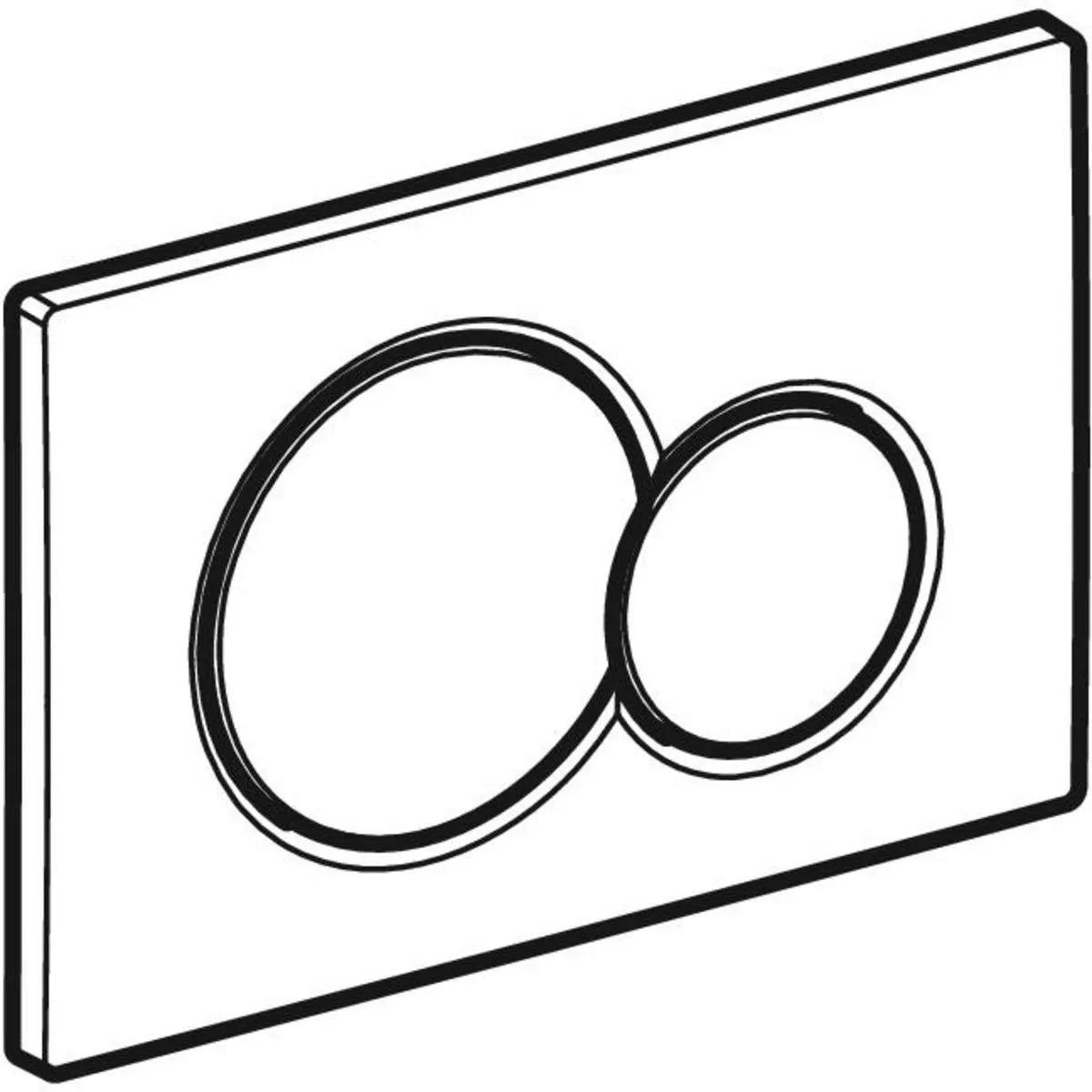 Spolknapp Geberit Sigma 01 Svart