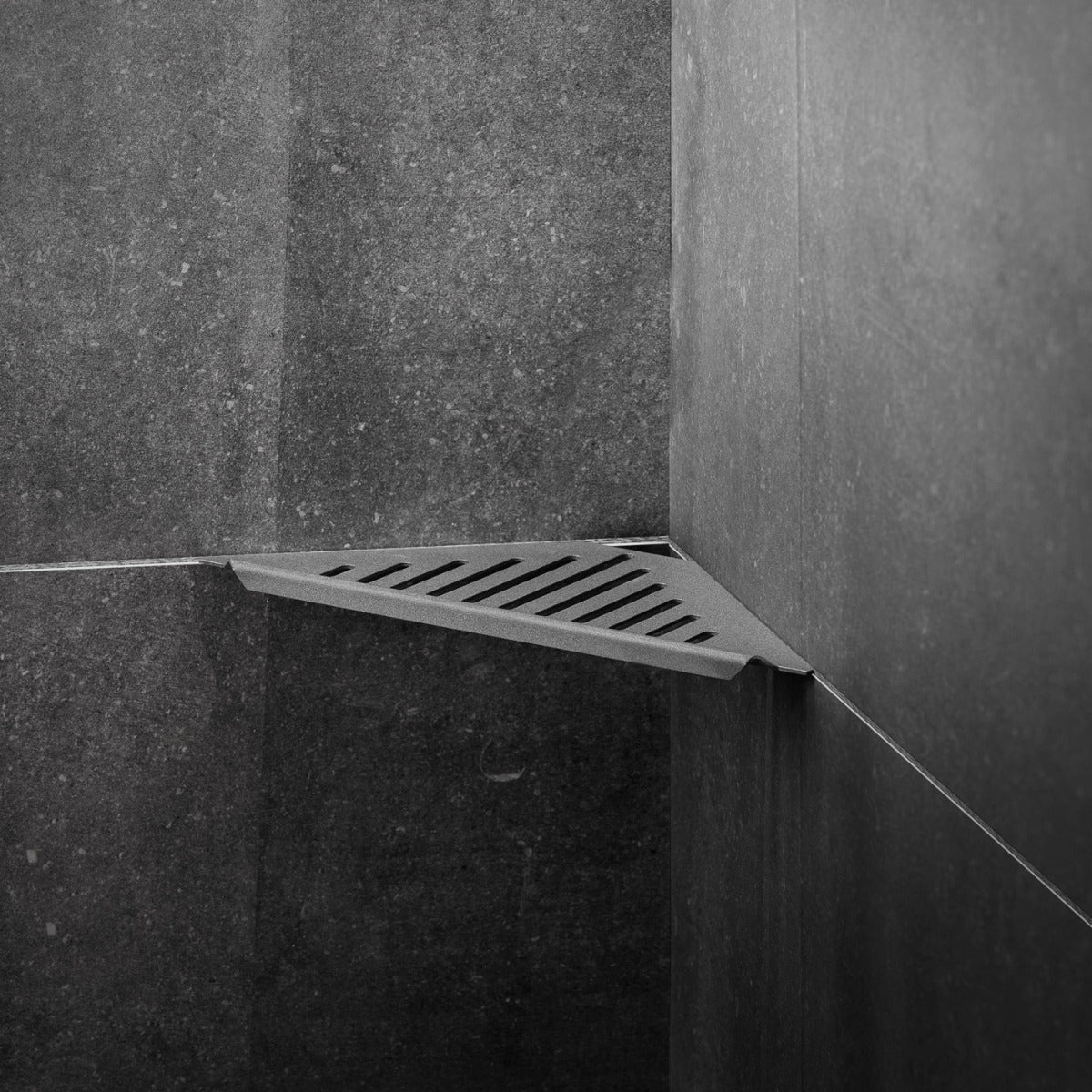 Duschhylla hörn New York Mörk Granit