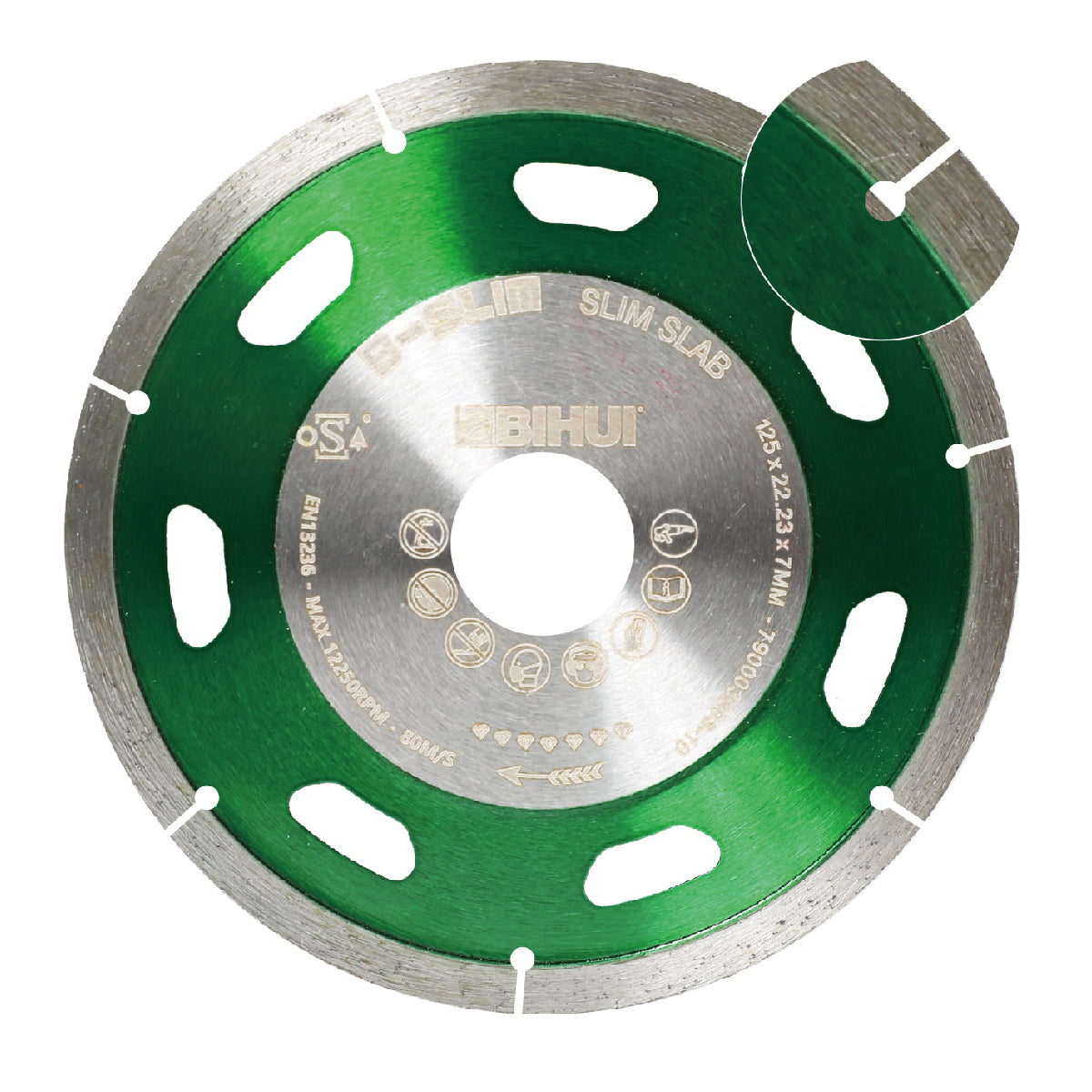 Diamantklinga Bihui B-Slim 125 mm