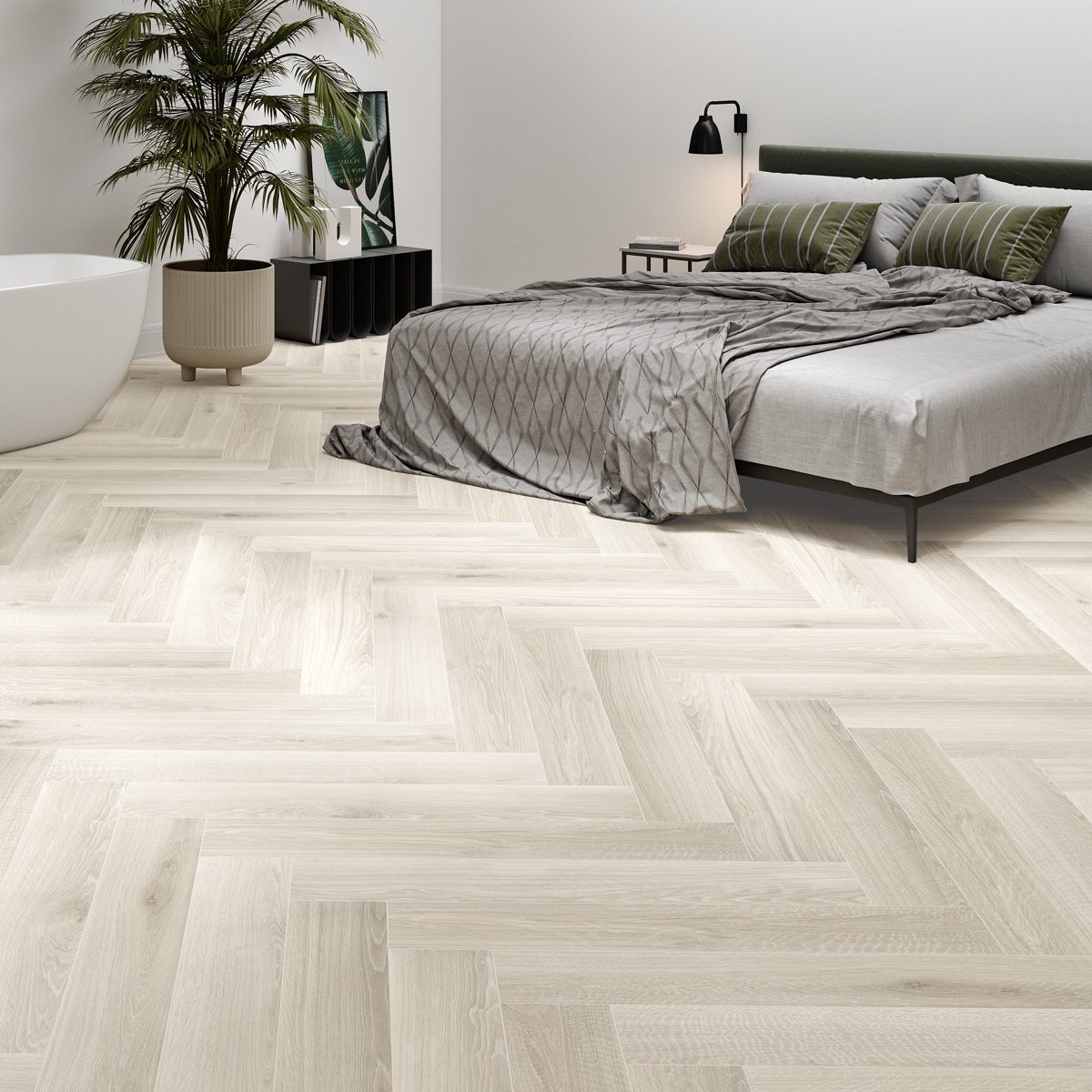 Provbit Träklinker Civic White Matt 15x90