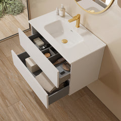 Tvättställ Tenfors Fjord 80 cm Vit Blank