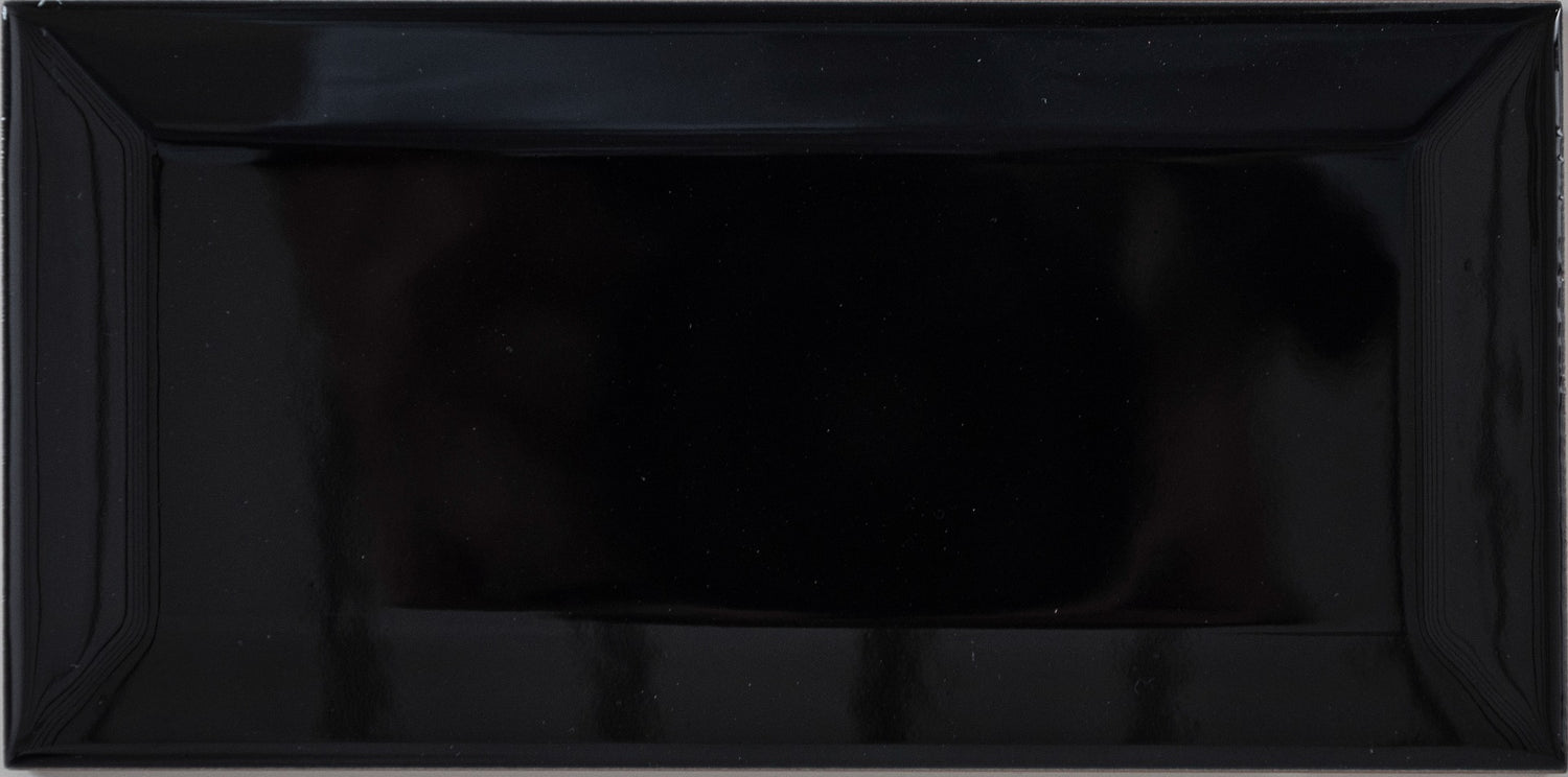 Kakel Metro Svart Blank 7,5x15